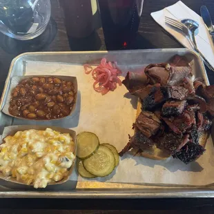 Burnt Ends and Brisket platter