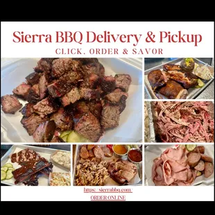 Order on the website for dine-in, delivery and carryout so you have no waiting!   https://sierrabbq.com/
