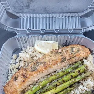Friday salmon special.