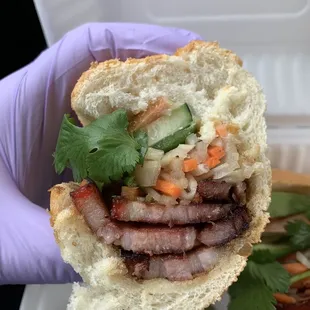 Pork belly Banh Mi