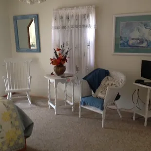 The Lakehouse sitting area in the master bedroom