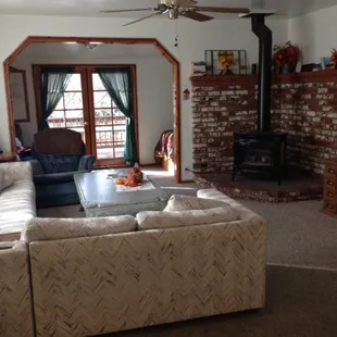 Living area in the Isabella Lakehouse