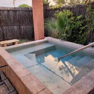 Complimentary soak in hot springs