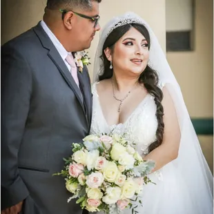 Bridal makeup and hair