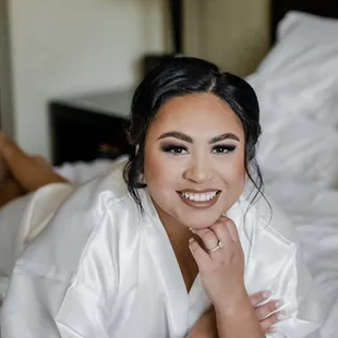 Bridal makeup and hair