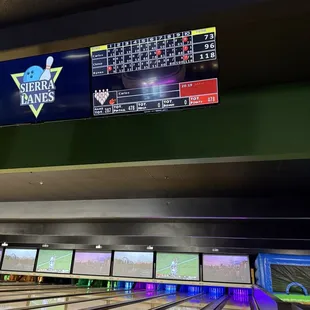 Lanes lookin' clean and lit up!