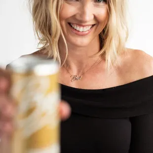 Sierra Moon custom-created a diamond encrusted necklace for Bev owner, Alix Peabody.