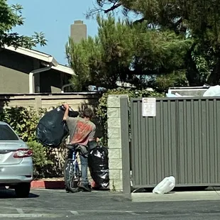 Meth addict who comes in every day --apartment does nothing to stop them.