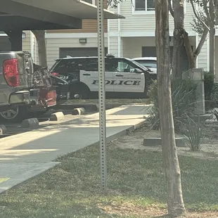 Police are always here --criminal activity all the time.