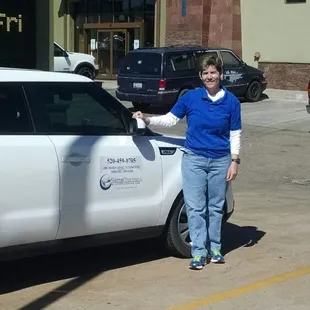 This is Stacey she is one of our delivery drivers and she's also a pharmacy technician