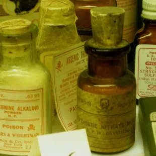 poison bottles