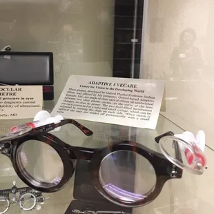 Google glasses? Jk just make shift classes with liquid squeezed into them to correct your vision
