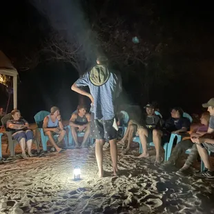 Fun game of psychiatrist led by our guides