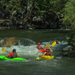 Class 3 rapids at the end of the day.