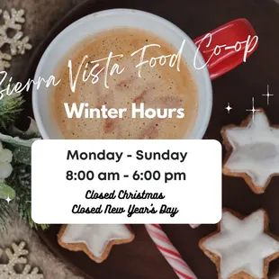 Winter Hours.