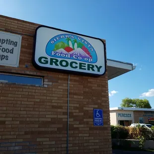 the front of the store