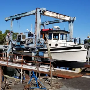 Tugzilla being launched after repairs