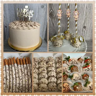 a variety of sweets and treats