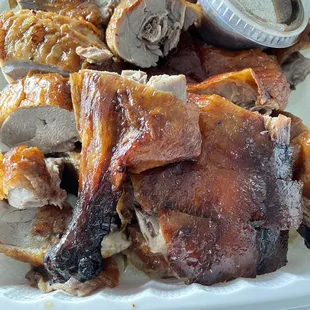 Half roast duck