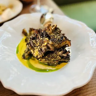 Maitake mushroom (literally one of the best mushroom dishes I&apos;ve ever had)