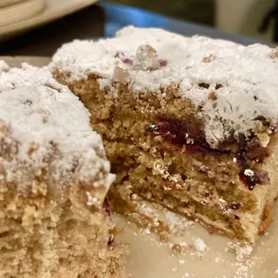 Blueberry coffee cake