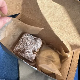 Pear Spiced Coffee Cake, Lemon Donut, and monkey bread (under the donut)