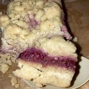 Rich raspberry bar