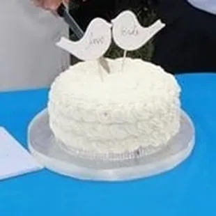 This was her wedding cake.  She had a very small wedding.  9/26/15