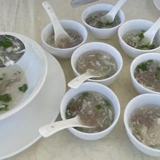 West Lake Beef Egg White Soup