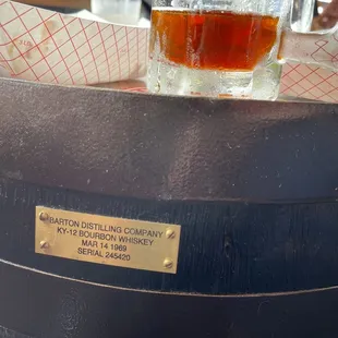 Barrel -table:  a little Kentucky history with my lager