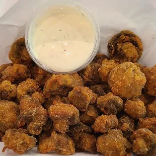 Fried Mushrooms with Ranch