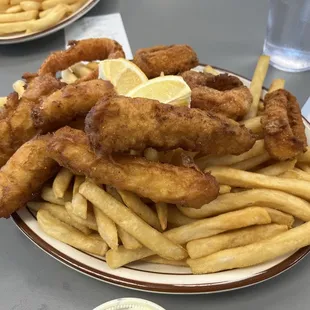 Fish and chips. This plate was huge!