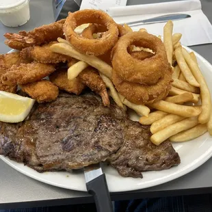 Steak and shrimp