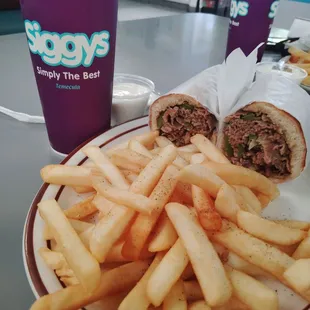 Philly and fries