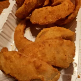 The STAR of the show. The yummy onion rings.