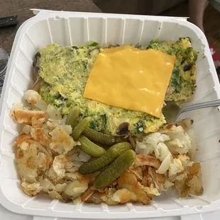 Veggie Vegetable Omelette Breakfast