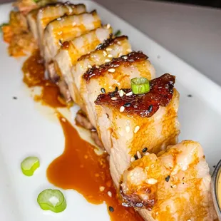 Bourbon Glazed Pork Belly