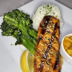 Grilled Bourbon Glazed Salmon