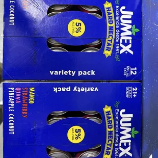 They got Jumex Hard Nectar 12pk