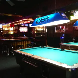 Pool tables, cheap drinks and mellow vibes.