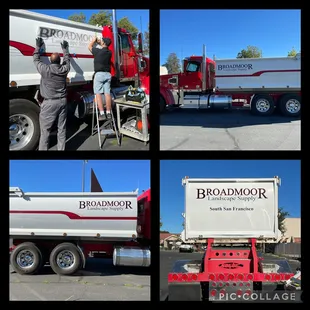 Truck decal installation