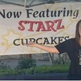 Cupcakes Galore.  Because of this sign we had the most traffic in our booth. Some almost got a whip-lash as they came right over.