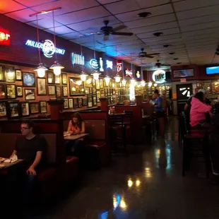 the interior of the restaurant