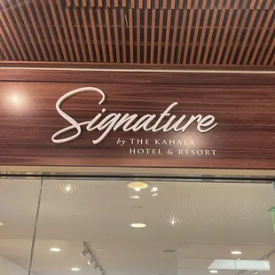 store sign