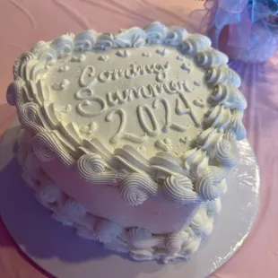 Gender reveal cake