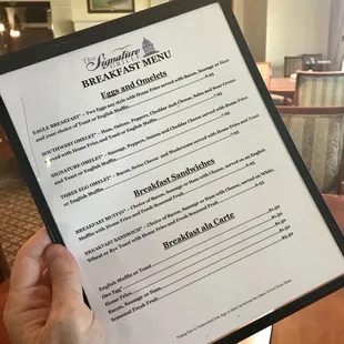 Breakfast Menu