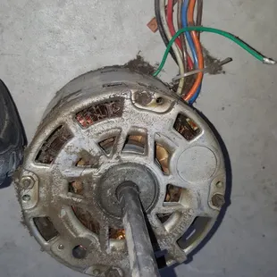 Before Pic:  Replaced  failed indoor blower motor on unit