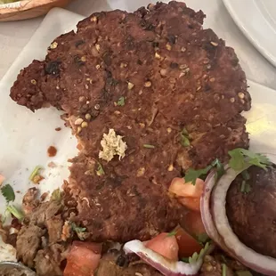 Grill platter included Chapli Beef Kabab