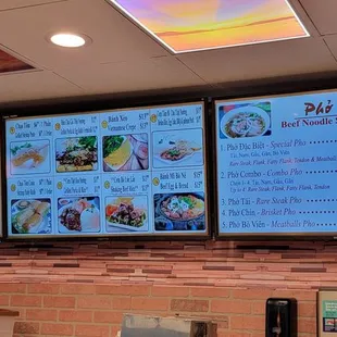 Menu board