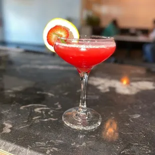 a strawberry margarita